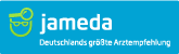 Jameda Logo mit Claim